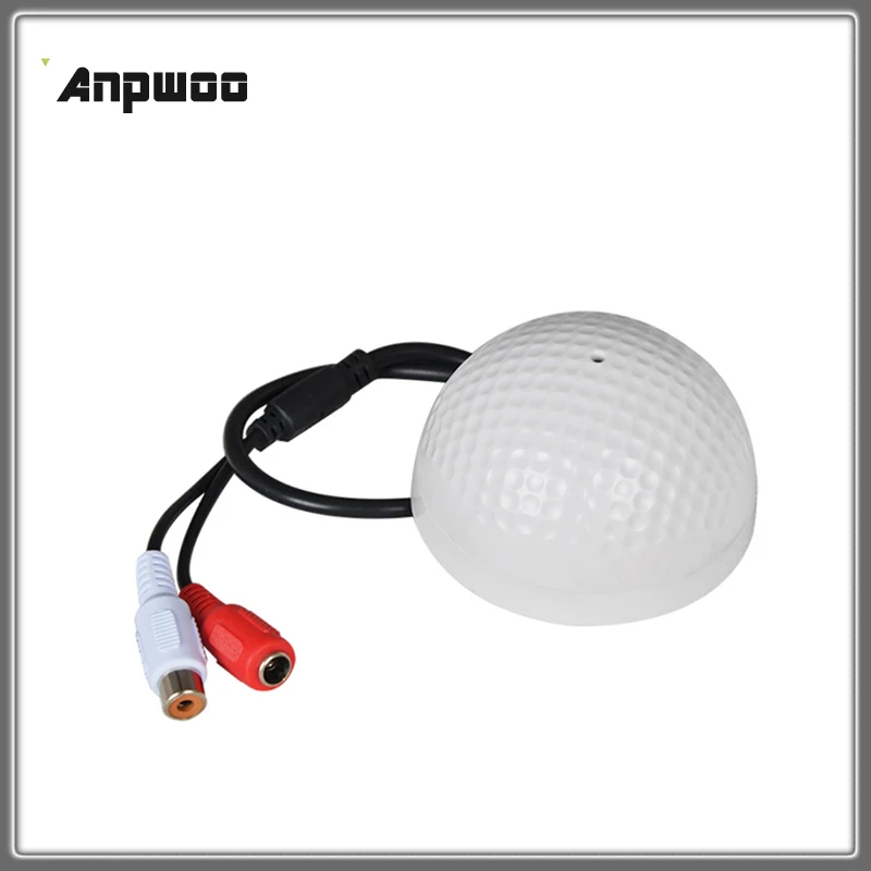 

CCTV Microphone Golf Shape audio Pickup Device High Sensitivity DC12V audio Monitoring sound listening device Hot Selling Anpwoo