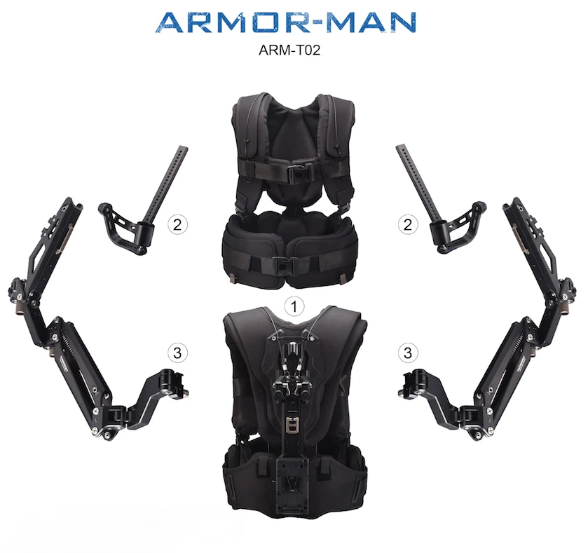 TILTA MAX ARMOR-MAN Ultimate Steadicam Steaycam Gimbal Поддержка нагрузки 11,3 кг жилет+ рука+ чехол