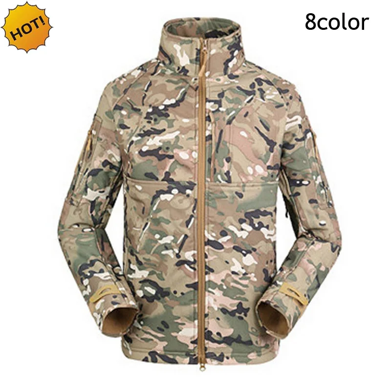 

Мужская камуфляжная куртка в стиле милитари от бренда ESDY Commander, водонепроницаемая огнестойкая Военная Боевая куртка с мягкой оболочкой сол...