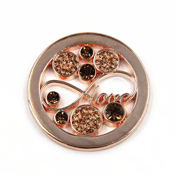 Винни дизайн ювелирные изделия кулон розовое золото ожерелье набор с 33 мм