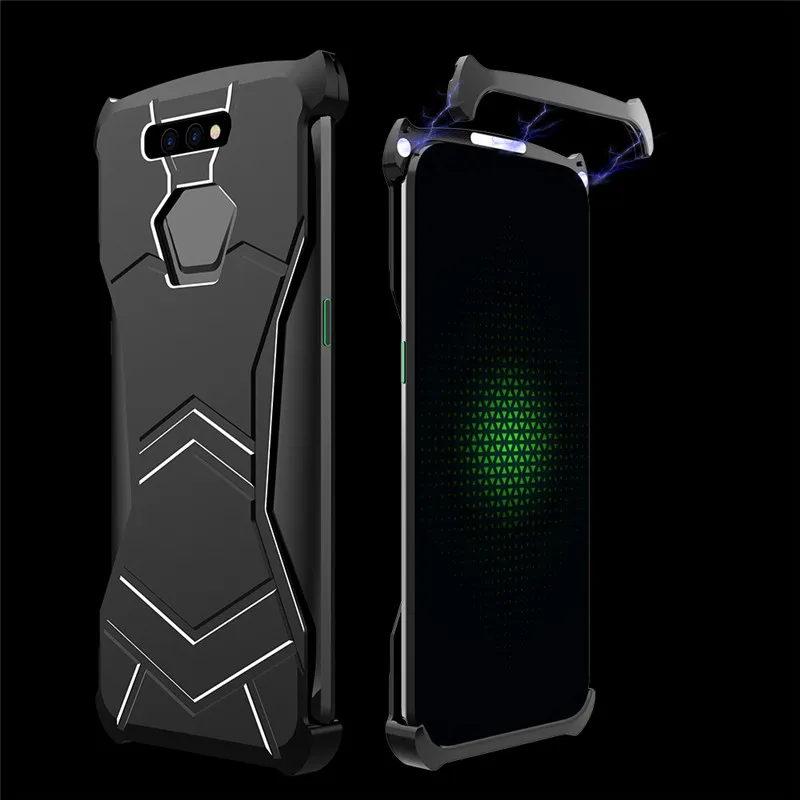 Магнитный чехол для телефона R-just Panther для Xiaomi Black Shark, металлический бампер для телефона, тонкий противоударный чехол для телефона