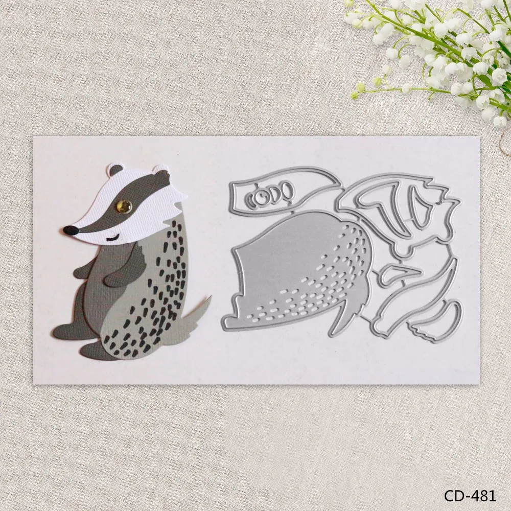 

AZSG Naughty Animals Metal Cutting Dies for DIY Scrapbooking Photo Album Embossing Folder Stencil Die Cut