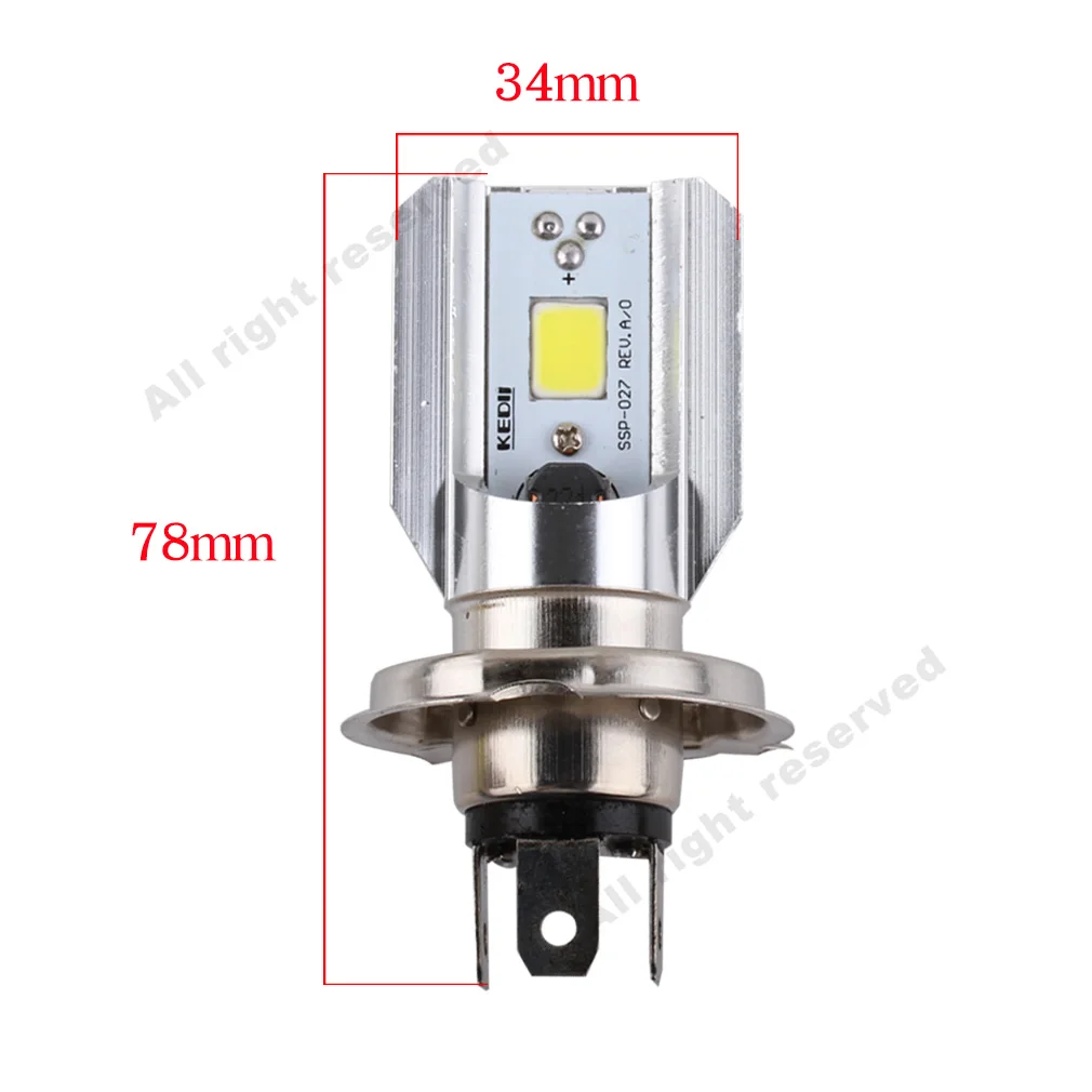 20PCS H4 Led Motorcycle Headlight Bulbs COB 1000LM H/L Lamp Scooter ATV Moto Accessories Fog Lights 6000K Super White |