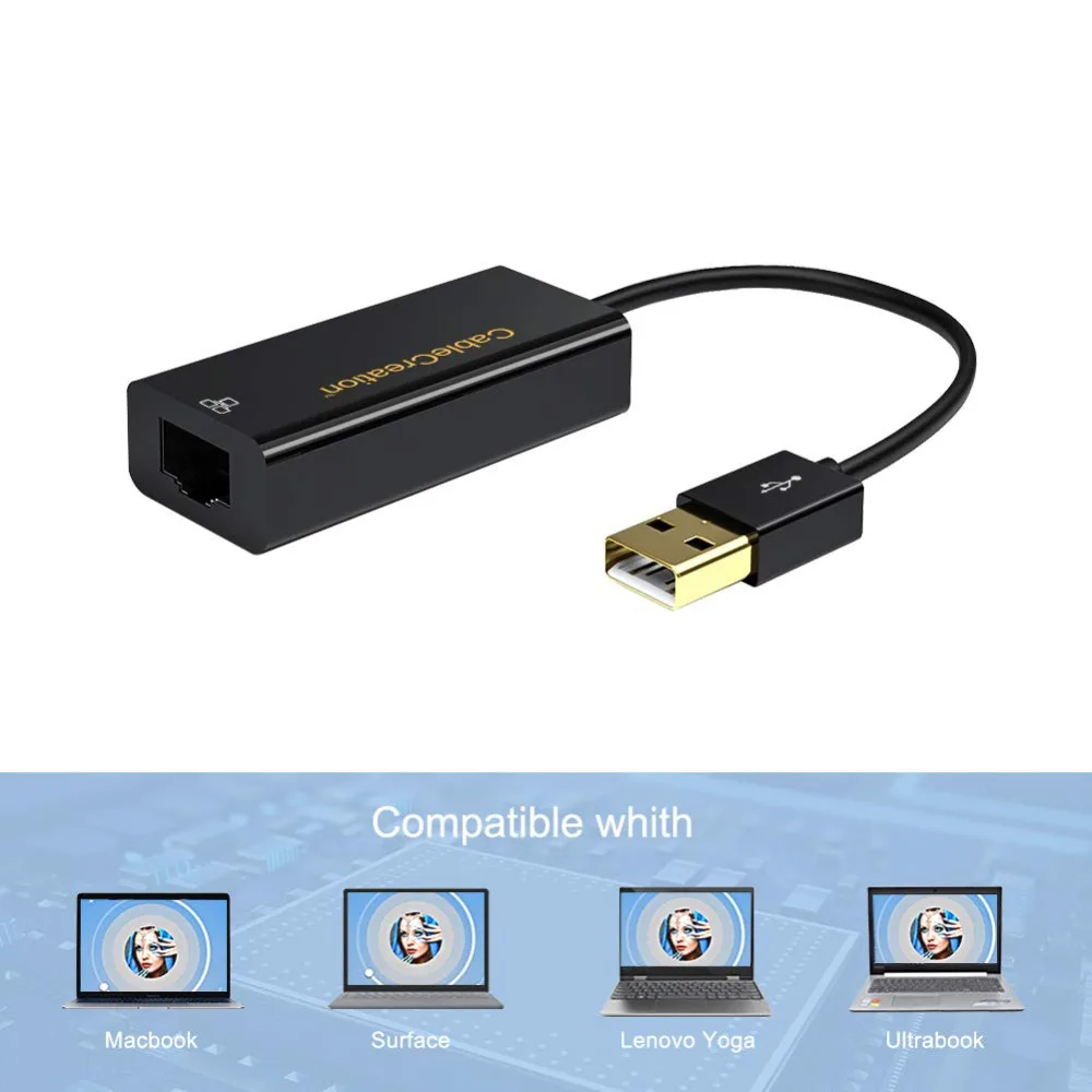 USB к сетевому адаптеру кабель позолоченный 2 0 10/100 Быстрый RJ45 Ethernet LAN сетевой