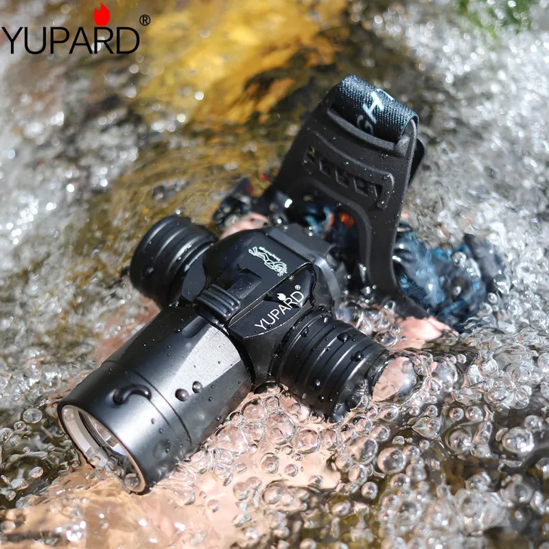 

scuba diving L2 flashlight fill light diver powerful waterproof underwater T6 headlamp headlight torch lantern yellow light LED
