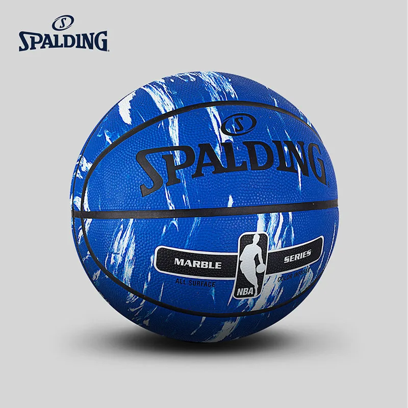 SPALDING мраморный баскетбольный мяч Официальный Размер и вес 7# резиновый материал наружный мужской матч мяч 83-633Y