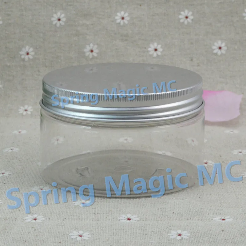 250 г прозрачные банки для крема домашних животных с металлической алюминиевой
