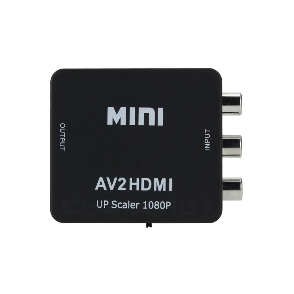 Мини конвертер HD AV в HDMI CVBS аудио и видео RCA адаптер для монитора ТВ PS3 PS4 DVD проектор|