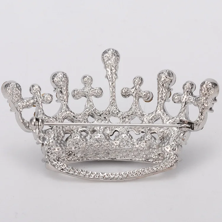 MZC новая дизайнерская маленькая Изысканная корона Посеребренная Брошь Дешевые