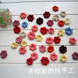2017 new arrival cotton crochet colored accessories lace flower foe DIY cloth decoration patches | Дом и сад