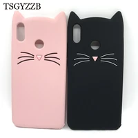 for huawei y5 2017 y6 prime 2018 y7 2019 case cover 3d cat silicon soft cute cartoon phone case honor 10 lite p30 pro back cover