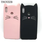 Чехол для Huawei Y5 2017 Y6 Prime 2018 Y7 2019, силиконовый мягкий милый мультяшный 3D-чехол для телефона Honor 10 Lite P30 Pro, задняя крышка