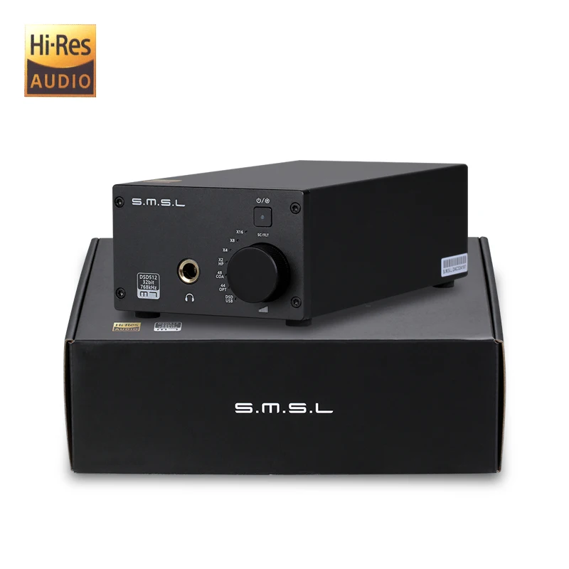 SMSL M7 2xak4452 32bit/768 кГц dsd512 HiFi аудио USB ЦАП с Усилители для наушников Поддержка