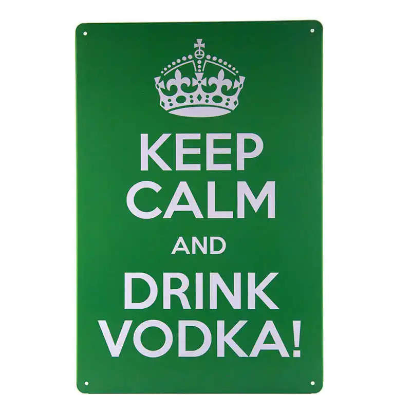 Винтажные металлические жестяные знаки Keep Calm Настенный декор для бара паба