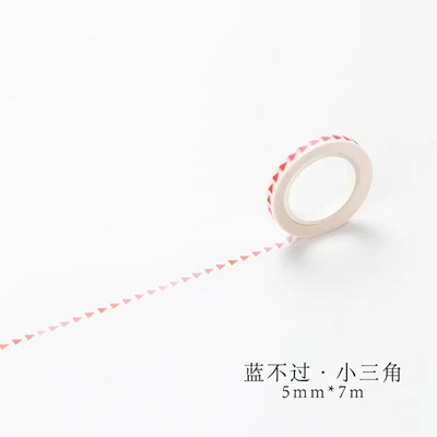 A Triangle Infeel синяя девочка васи лента DIY декоративная Скрапбукинг планировщик Маскировочная этикетка наклейка канцелярские товары школьные принадлежности - Цвет: A Triangle
