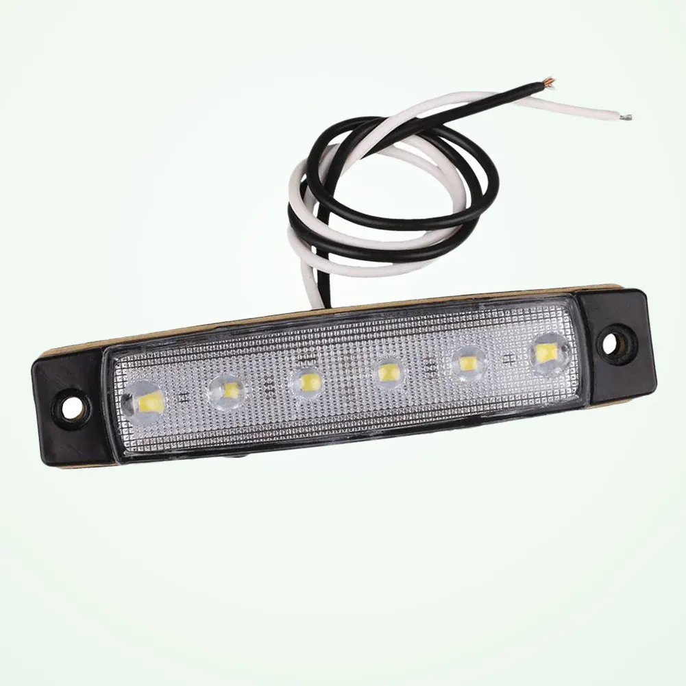 Светодио дный 6 LED Грузовик Ван спереди боковой фонарь ясно индикатор сигнальные
