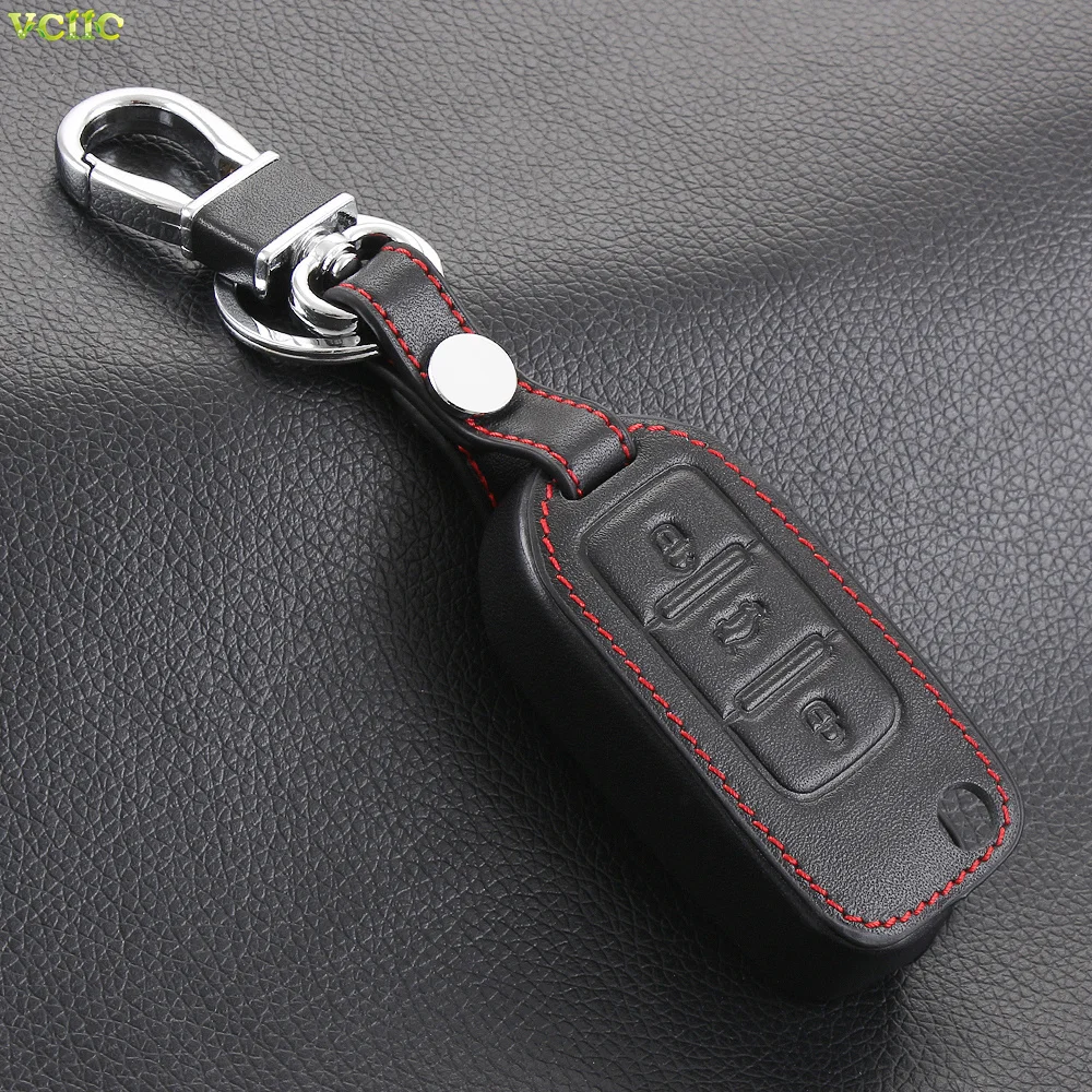 Черный чехол из натуральной кожи с бумажником дистанционный автомобильные