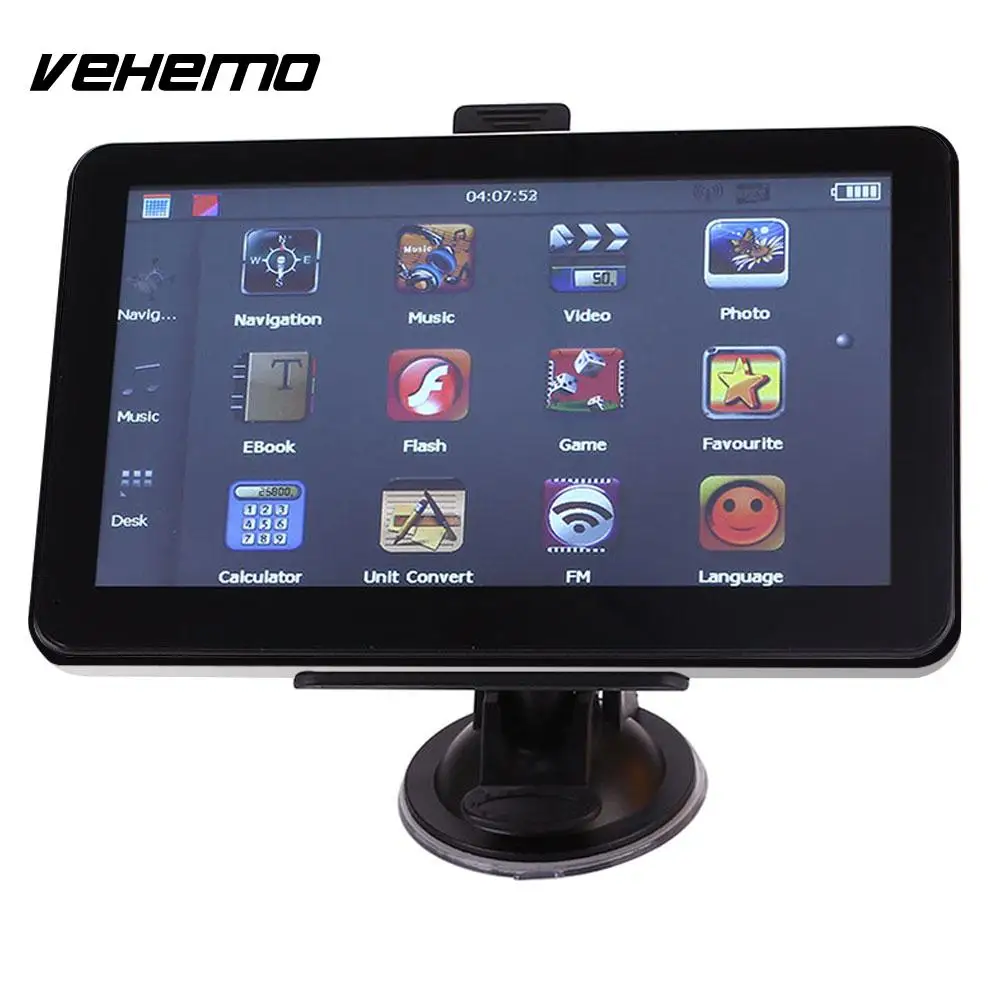 Vehemo 7 дюймов Автомобильная камера навигатор Автомобильный GPS электроника для