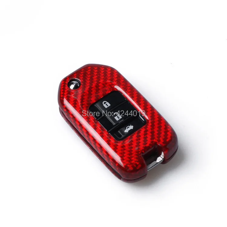 Автомобильный брелок из углеродного волокна для ключей центральный чехол Honda CRV