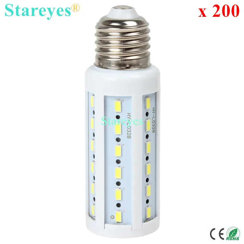 

FedEX Free shipping 200 pcs 12W 42 LED 5630 5730 SMD E27 E14 B22 LED Corn Bulb corn Light Maize Lamp Lighting Warm/Cool White