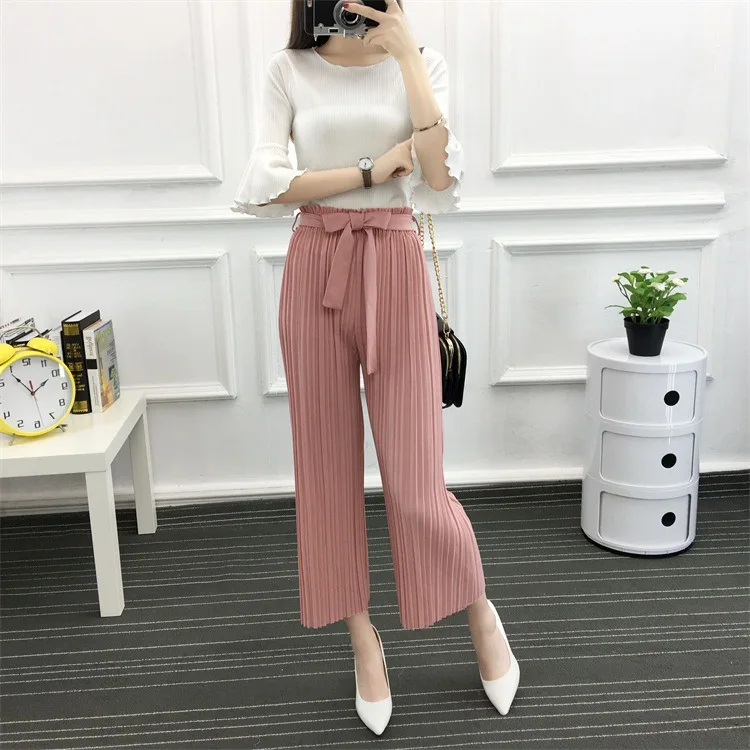 Летние 2017 женская обувь свободные Повседневное модные штаны Для женщин