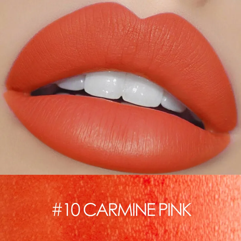 10 Помада focallure beauty Makeup стойкая помада для губ цвет сексуальный красно-коричневый помада матовый блеск для губ Косметика для губ Make - Цвет: 10