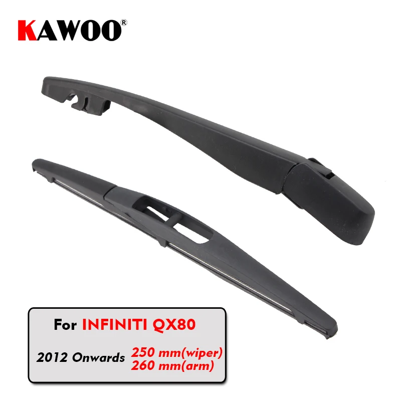 

KAWOO Car Rear Wiper Blade Blades Back Window Wipers Arm For Infiniti QX80 Hatchback (2012-) 250mm Car Accessories Styling