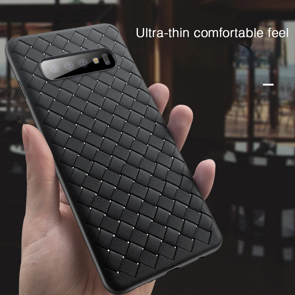 Новый ультратонкий сетчатый чехол OTAO для телефона Samsung Galaxy S9 S10 Plus Lite Note 9 мягкие