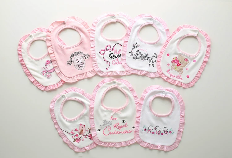 Детские нагрудники банданы из мягкого хлопка в розовом стиле|bandana bibs|bandana style bibsgirl