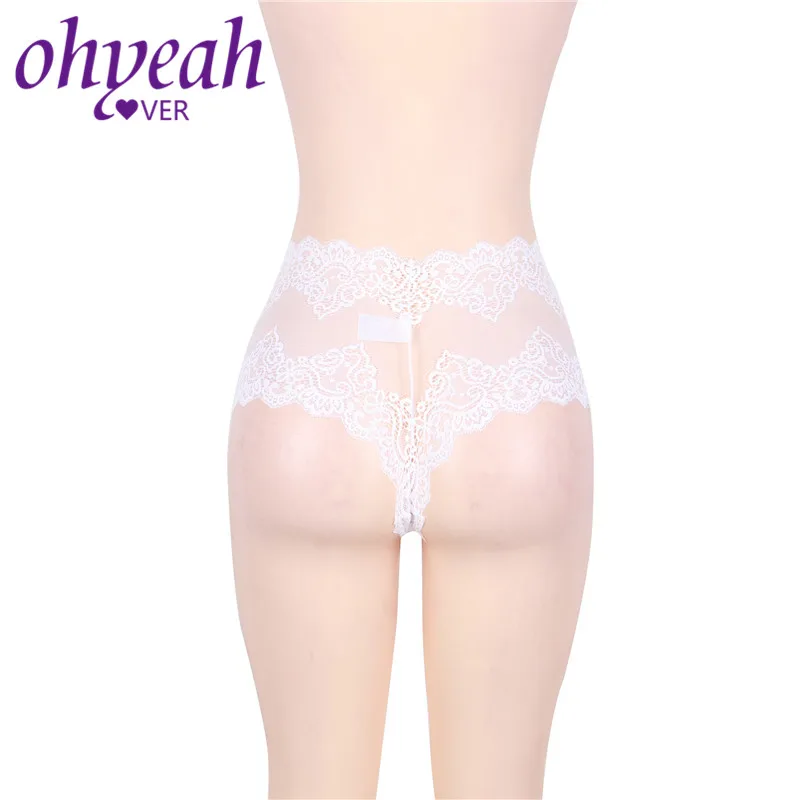 Ohyeahlover, женские стринги и стринги, прозрачные кружевные трусики, ультратонкое нижнее белье, высокая талия, шорты, женское белье, PM5144