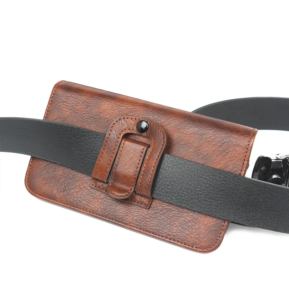 Мужские 4 5 ~ 6 9 дюймов Чехол-кошелек из искусственной кожи с поясная сумка