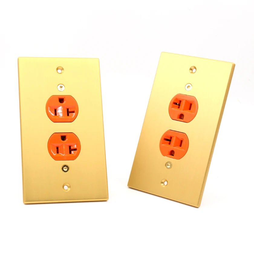 Acrolink AC 150B Hi End чистый сплав hifi US Розетка 14.9cmX8.7cm золото|ac power socket|power socketus socket |