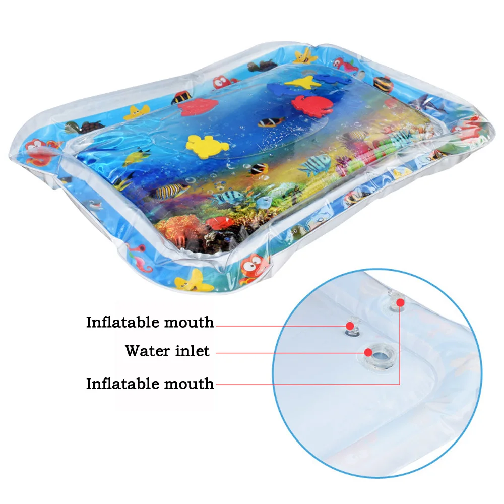 Детский коврик для игры в воду надувной ребенка игровой детей развлечения центр