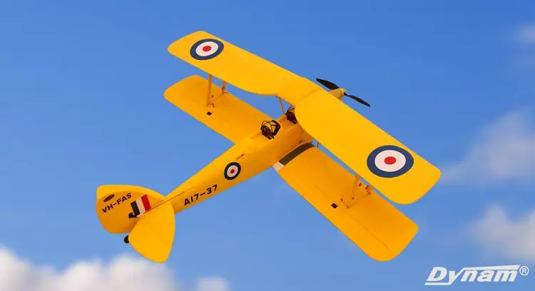 Dynam Tiger moth Тигр Dynam 1.27 м пены Модель Самолеты Крылья