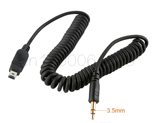 3.5mm-N3 / MC-DC2 Remote Control Shutter Connect Cable Cord for Nikon D7500 D7200 D5600 D5500 D3300 D750 D610 Pixel TW-283 T3 T8