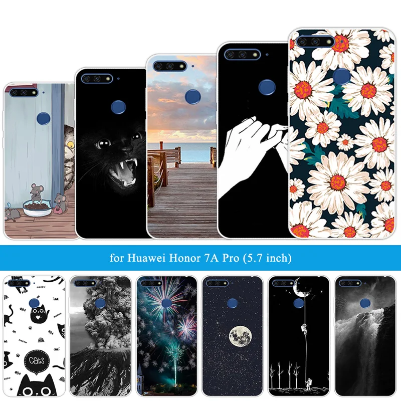 5 7 дюйма для Huawei Honor 7A Pro чехол телефона сделай сам полный защитный ультратонкий
