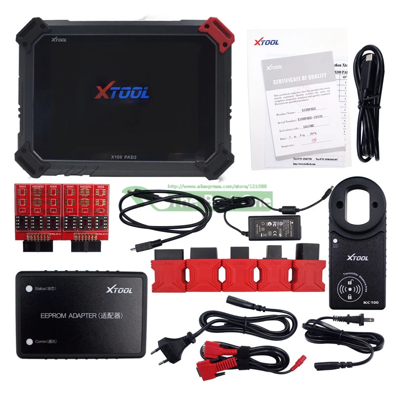 XTOOL X100 PAD2 Pro с KC100 автоматический ключ программист EEPROM DPF EPB EPS одометр масло TPMS X100 PAD 2 wifi диагностический инструмент