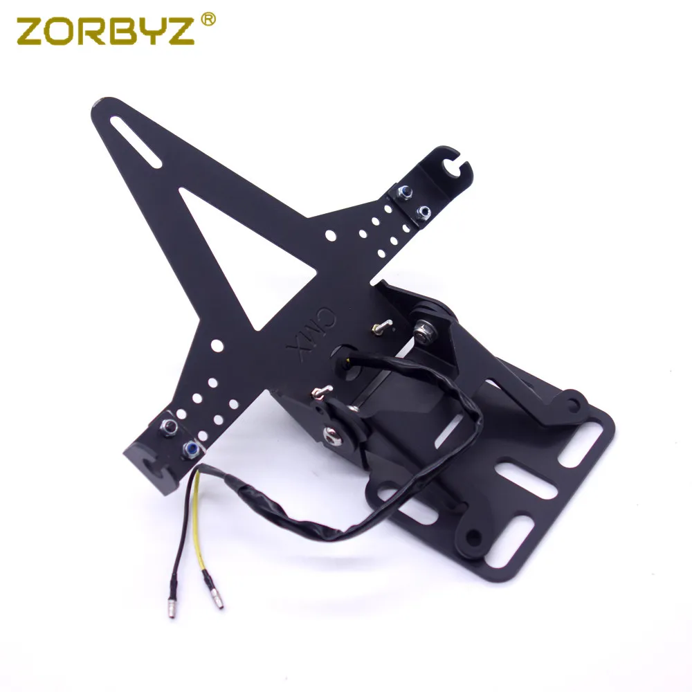 ZORBYZ 1 комплект мотоцикл металлический задний светильник держатель номерного знака светильник кронштейн держатель