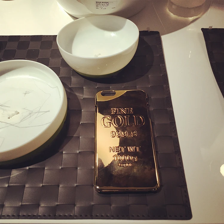 Роскошный блестящий чехол bullion Gold bars 999 твердый пластиковый чехол Чехол для iPhone 6 6 S plus S 6 plus шикарные чехлы для телефонов capa