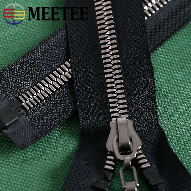 Meetee 80 см 8# Высококачественная резиновая застежка-молния с автоматическим замком на молнии для пуховиков Пальто DIY Швейные аксессуары для одежды