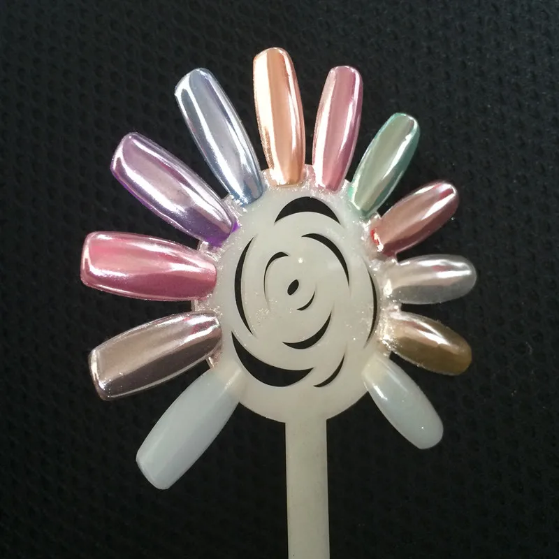 1 коробка суперзеркальный Серебряный пигмент хромовое искусство украшение