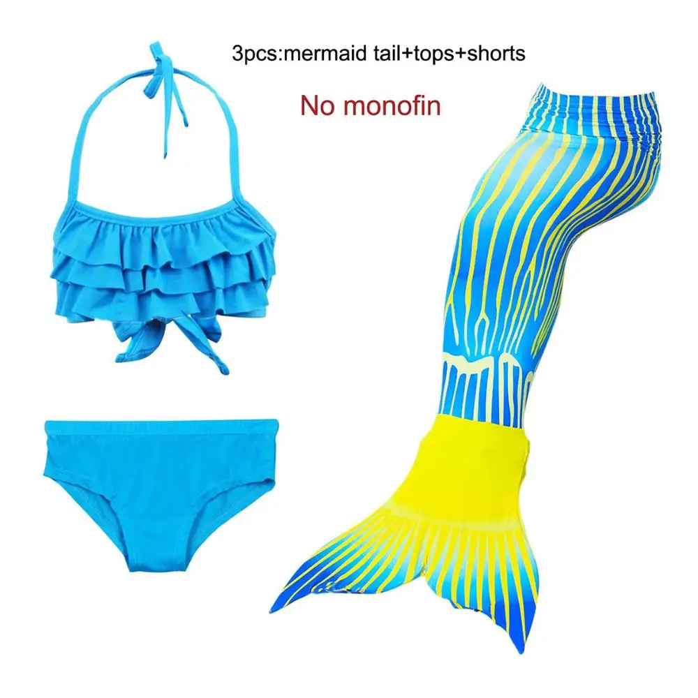 mermaid tails 5 Детский купальный костюм с хвостом русалки для маленьких детей; купальный костюм русалки; комплект бикини для маленьких девочек; детская одежда с хвостом русалки; легко добавить в монофон - Цвет: mermaid tails 5