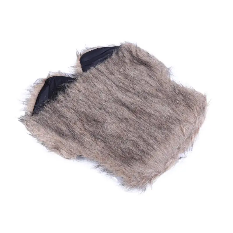 Модные женские туфли из искусственного меха жилет топы Для женщин высокое