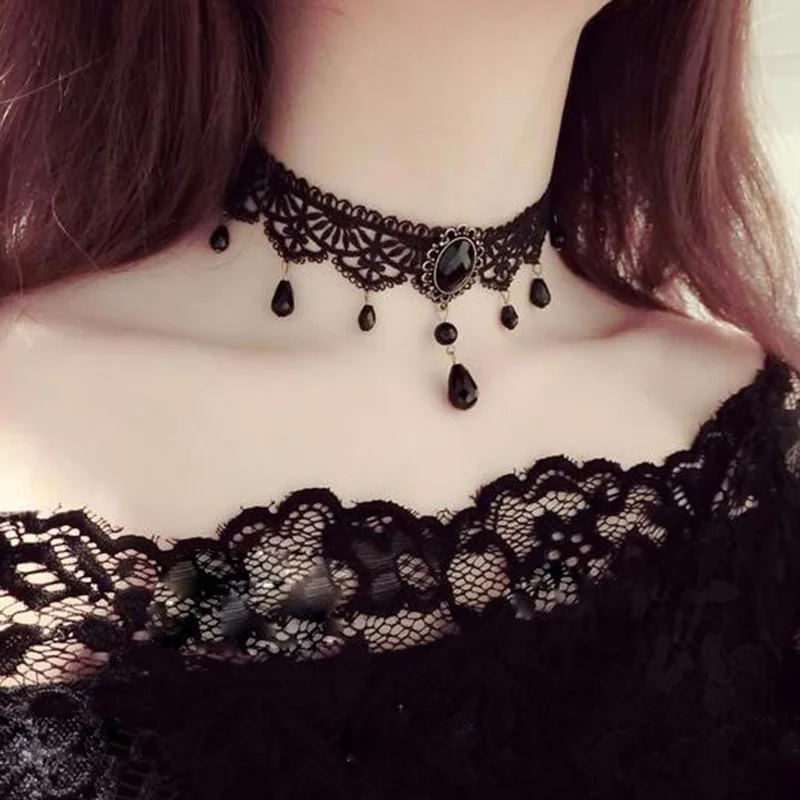 Женское бархатное колье чокер с черным цветком стразы чокер|velvet choker|rhinestone choker
