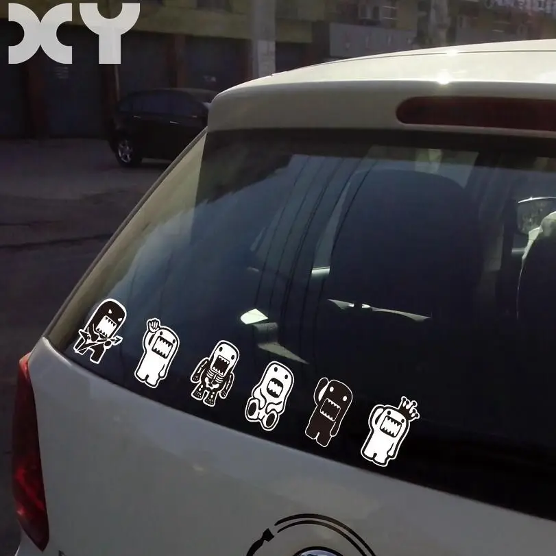 6 шт./компл. аниме Автомобильная Наклейка Виниловая наклейка автомобильная для