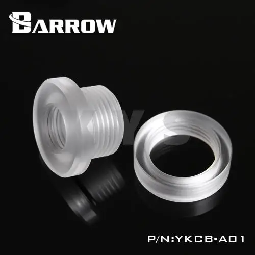Барроу G1/4 "акриловая ПММА через доску порт для впрыска воды соединительная