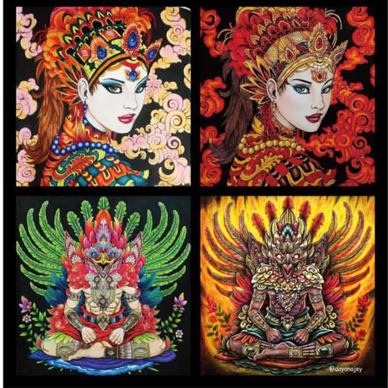 Chinese Coloring Book For Adult kid Children Painting Drawing Graffiti Hand Painted Art Books Colouring |