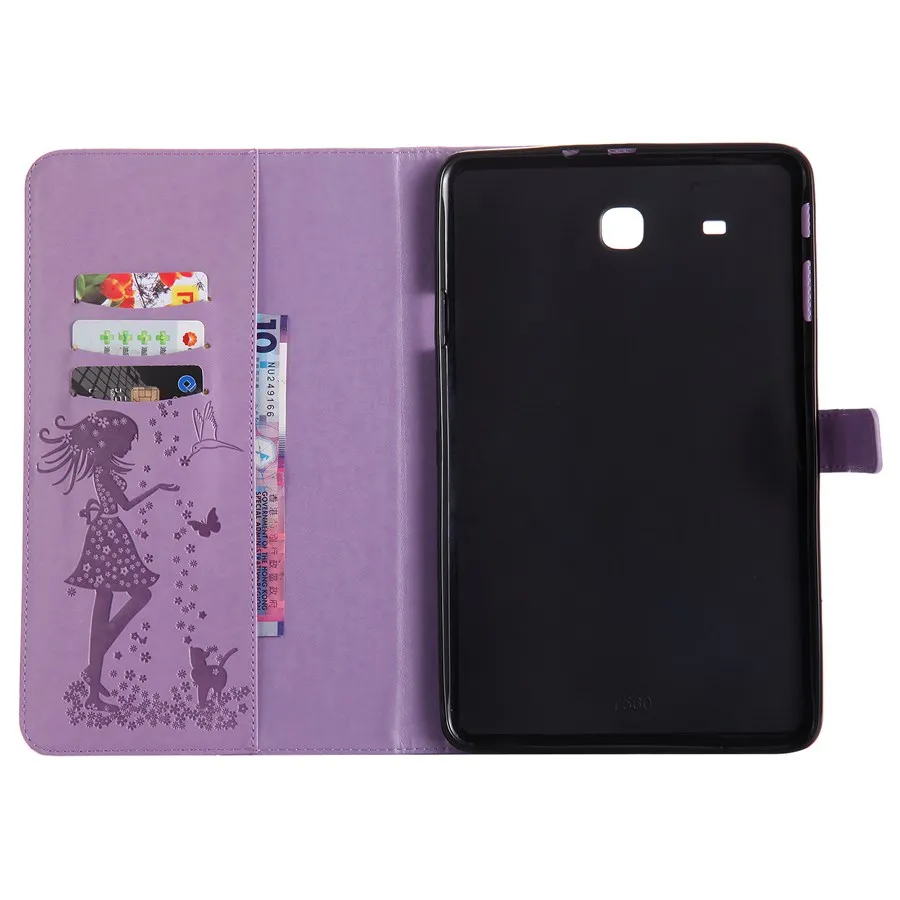 Чехол для Samsung Galaxy Tab E 9. 0 T560 T561 чехол с изображением девушки кошки планшета 9 6