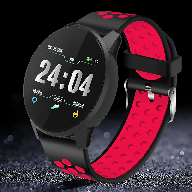 

2019 New Women Smart Watch Heart Rate Blood Pressure Health Monitor fitness tracker Bracelet Pedometer Sport Smart Watch Men+Box