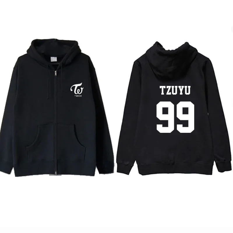 2018 дважды Yu Ding Yan Hom Ichigo MOMO Zhou Zi Sana Mina с капюшоном кашемировая молния|with hood|zipper hoodhood